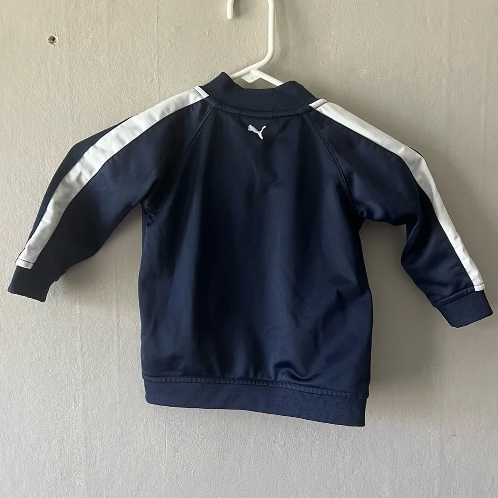 Puma Navy Blue Zip Up Jacket Size 24M